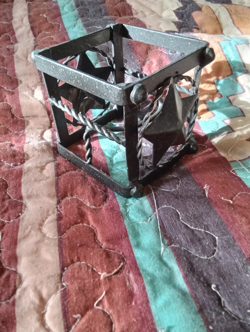 #1527 Texas Star Candle Holder